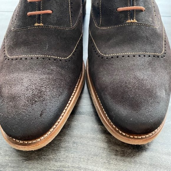 Barker Shoes - Men\'s Pullman Oxfords, brown suede main image 9